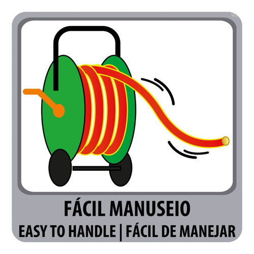 Mangueira Nts® 1/2 Tramontina Antitorção Vermelha 30 Metros