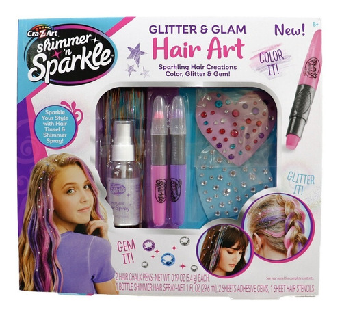Cra Z Art Set De Maquillaje Para Niñas - Glitter Hair Art