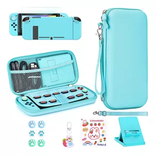 Kit De 15 Accesorios Con Estuche Para Nintendo Switch Funda