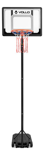 Tabela De Basquete Portátil Altura Ajustável Aro 30cm Vollo
