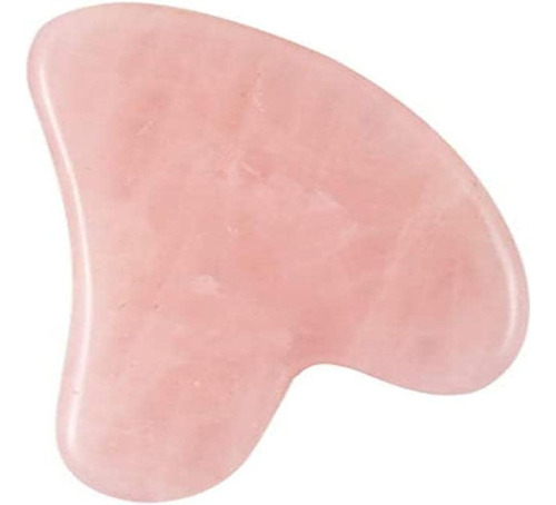 Masajeador Gua Sha Board Facial Tools Piedra De Cuarzo Rosa