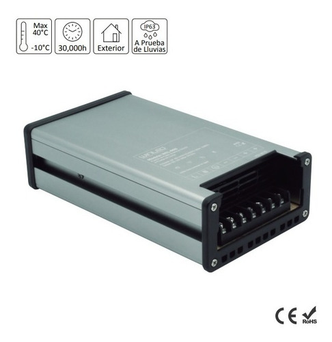 Imagen 2 de 3 de Fuente De Poder Exterior Eliminador De Voltaje 350w Wel-008
