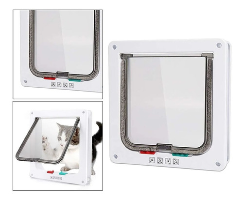 Imagen 2 de 5 de Puerta Abatible Para De Gato Talla M Deslizante