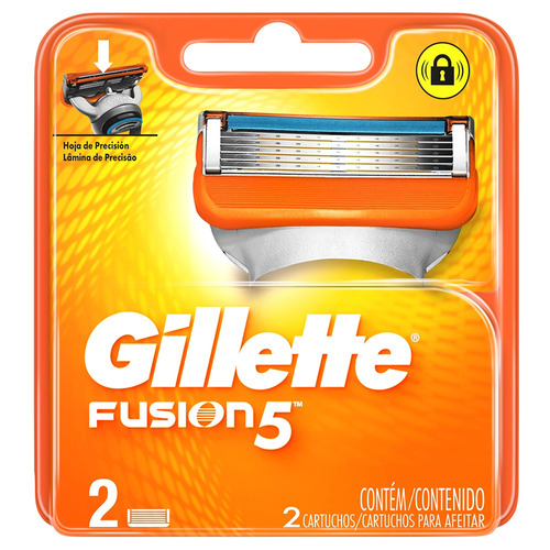 Cartuchos De Afeitar Gillette Fusion5 2 Un