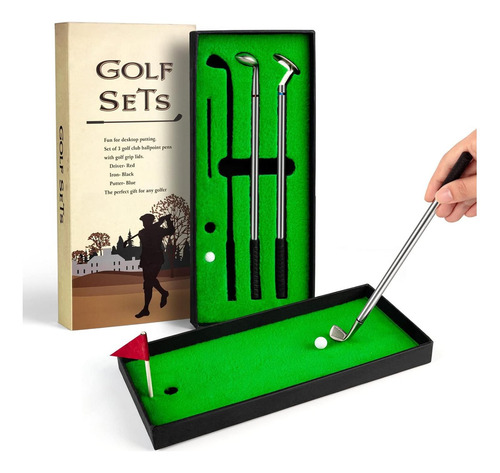 Juego De Bolígrafos De Golf Mini Juboury Con Pelotas Y