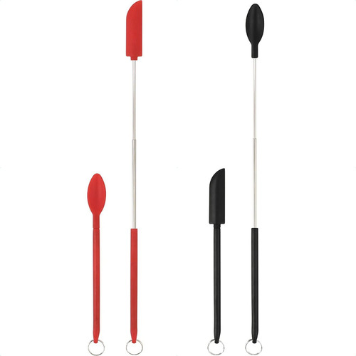 Mini Espátula Telescópica De Silicona Y Cuchara De Cuchara,