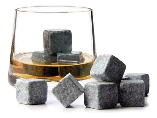 Set De Cubitos Hielos De Mármol Piedra Para Whisky Licor 