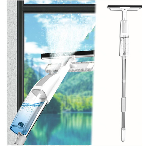 Kit Lavado Ventanas 3 En 1 Con Poste Extensión Y Paño Microf