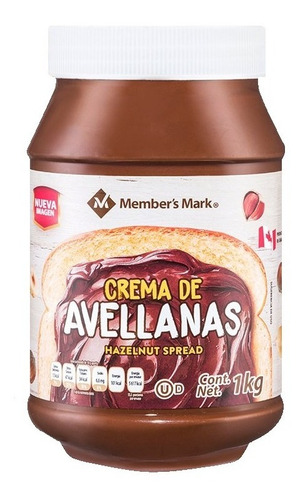 Crema De Avellana Bote 1 Kg (tipo Nutella) Member S Mark 1kg