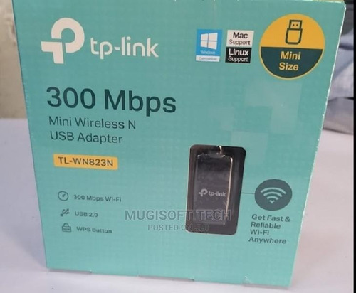 Adaptador De Red N 300mbps Tp-link Tl-wn823n