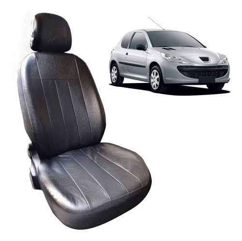 Funda Cubre Asiento Cuerina Acolchada Peugeot 207 Dividida