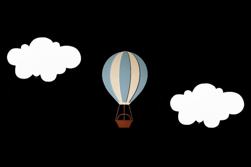 Kit Luminária Balão + 2 Nuvem Com Led S/fio P/quarto De Bebê