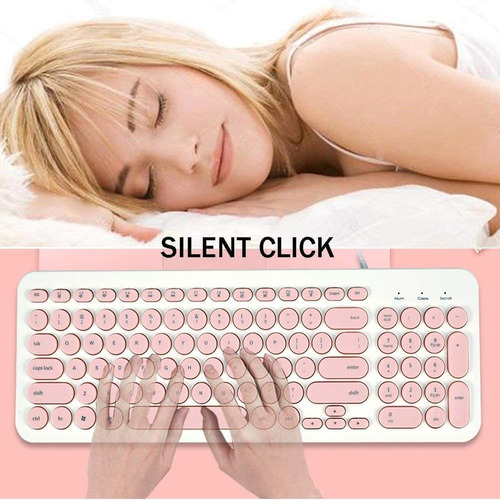 Wekity Alamber Usb Mini Silencioso Lindo Green Keyboard