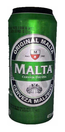 Cerveza Malta Negra Malzbier Lata 473cc Original
