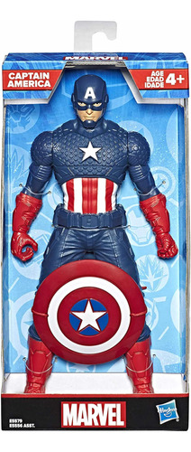 Boneco Avengers Capitão América Olympus, Azul