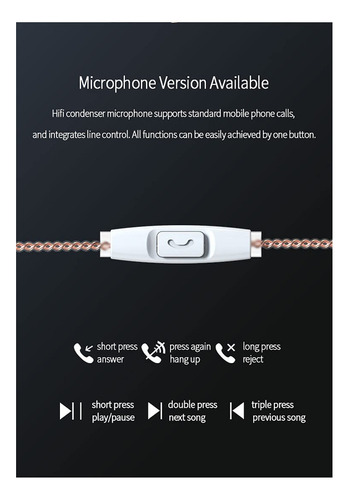 Auriculares In-ear Kbear Robin Stereo Auriculares Intrauditi