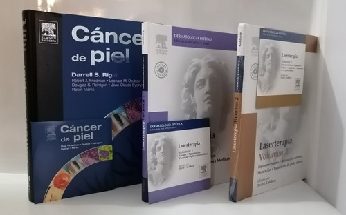 Dermatología Estética 1 Y 2 Con Cáncer De Piel 3vol Y 3 Dvd.
