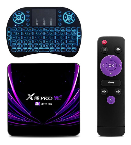 Android Tv Box 110, Android Box Amlogic S905w2 De Cuatro Núc