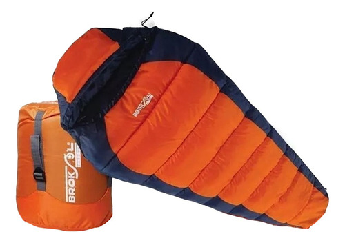 Imagen 2 de 5 de Bolsa De Dormir Broksol Malva 450 Camping Termica -10° Carpa