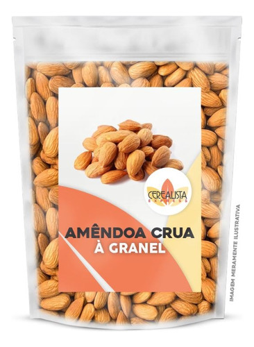 Amêndoa Crua Sem Sal 500g - Qualidade Premium - Super Preço