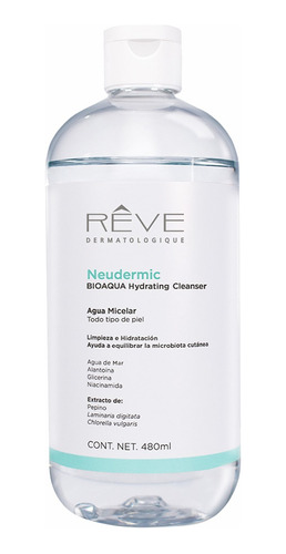 Neudermic Bioaqua Hydrating Cleanser  Agua Micelar - 480 Ml