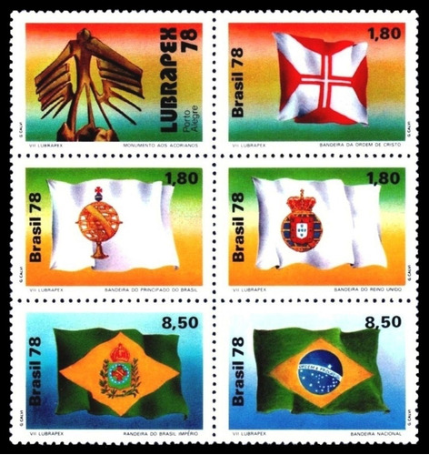 Banderas - Brasil 1978 - Serie Mint - Yv 1330-34