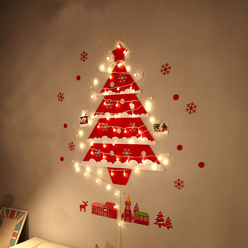 Rbol De Navidad De Pared Led Diy, Árbol Colgante De Pared L