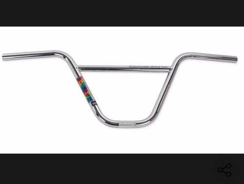 Manubrio Bmx Eigthies Rainbow Chrome Plated - Purobmx