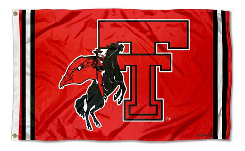Bandera De Bandera Retro Vintage De Texas Tech Red Raiders D
