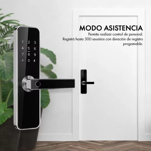 Cerradura Biometrica Smart Bluetooth Wifi Premium Exterior