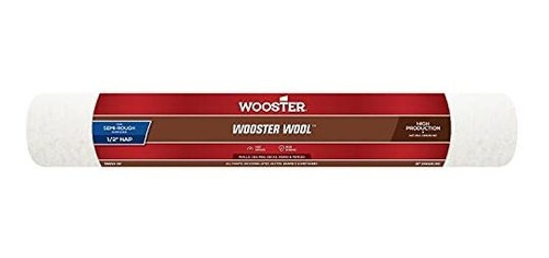 Wooster Brush Rr632-18 Wooster Wool Roller Cubierta 1-2 PuLG