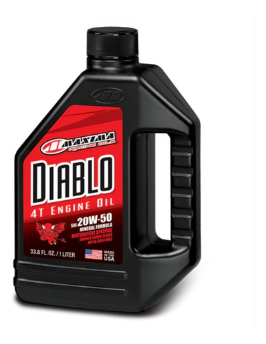 Aceite Maxima Premium Diablo 20w50 4 Tiempos Mineral 1l