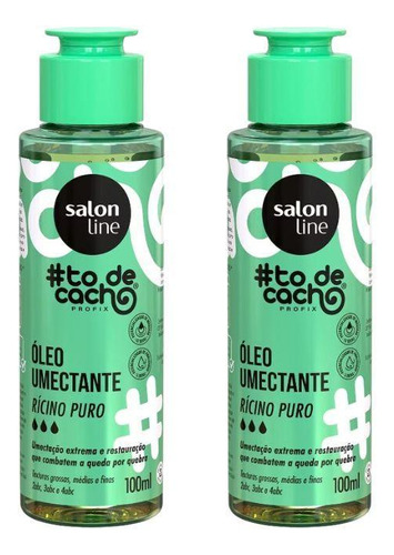 Oleo Capilar Salon Line Ricino Puro Uauu 100ml - Kit Com 2un