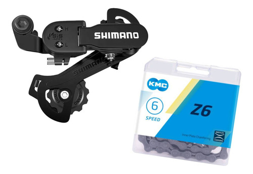 Tensor De Bicicleta Shimano Y Cadenilla 6 Velocidades Kmc