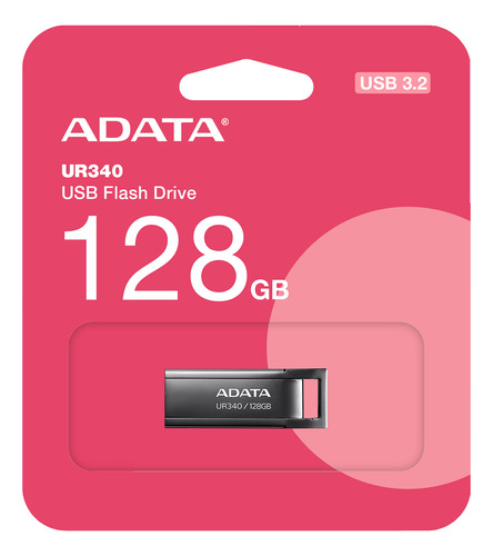 Pendrive 128gb Adata Ur340 Usb 3.2 Flash Compacto