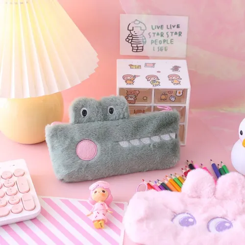 Cartuchera Kawaii Dino Peluche Cute Aesthetic