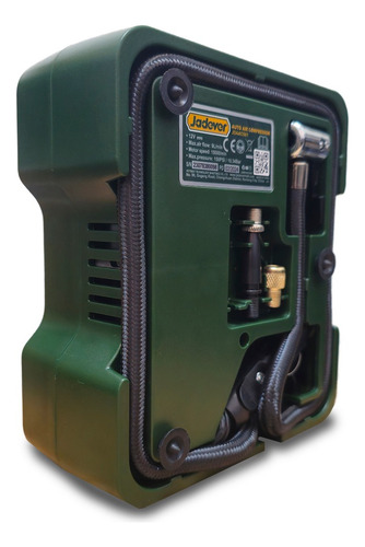 Compresor De Aire Jadever Portátil Automático 150psi Color Verde Fase Eléctrica Monofásica