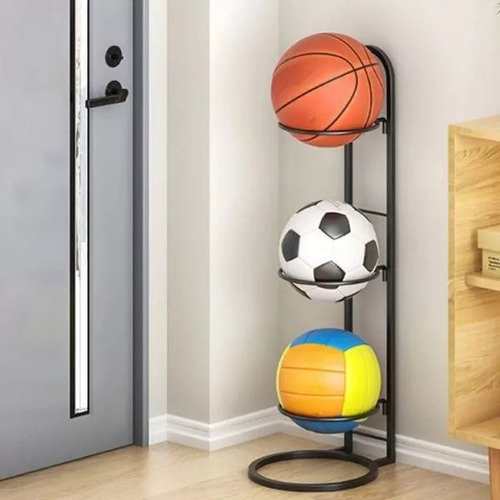 Rack De Bola Esportes Organizador De Futebol Aço Carbono