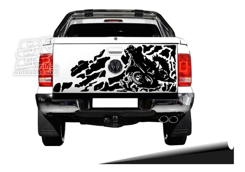 Calco Vw Amarok Motocross Decoracion Porton