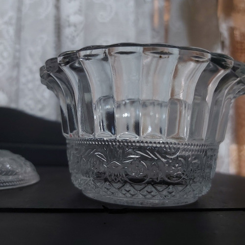 Imagem 9 de 10 de Bomboniere Baleiro Antigo Cristal Em Perfeito Estado