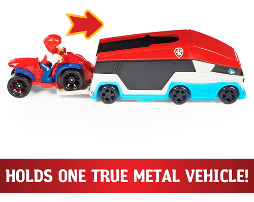 Imagen 6 de 6 de Set 2 Vehículos Metálicos Patroller Y Moto Ryder Paw Patrol.