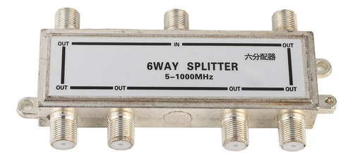 Divisor De Cable Coaxial De 6 Vías Catv Spiltter Para Tv Coa