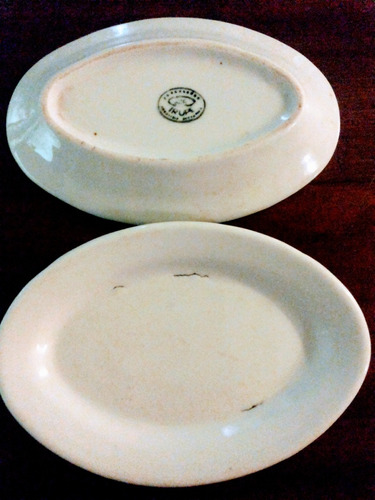 1 Plato Antiguo De Porcelana Vidriada Para Copetin O Picada