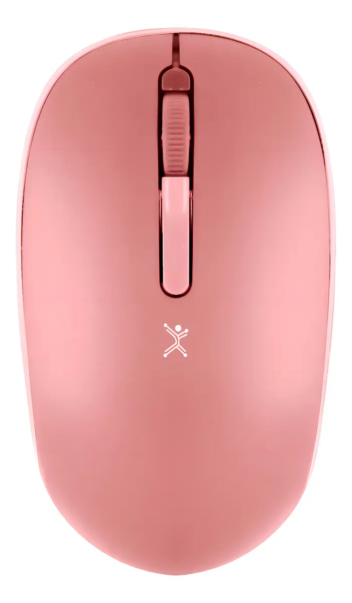Mouse Optico Inalambrico Receptor Dual Pc-045182 Whisper Rosa