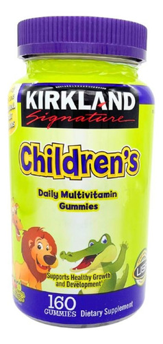 Multivitamínico Niños 160go Refuerza Sistema Inmune Kirkland Sabor Frutas