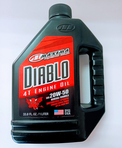 Aceite Maxima Diablo 20w50para Motos 