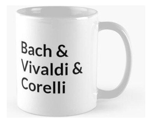 Taza Compositores Barrocos - Bach, Vivaldi, Corelli Calidad 