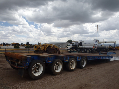 Remolque Plataforma Lowboy Trailer Camion Brown Folio 9140