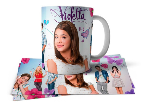 Violetta Todos Los Personajes Taza Polimero Tu Propio Estilo