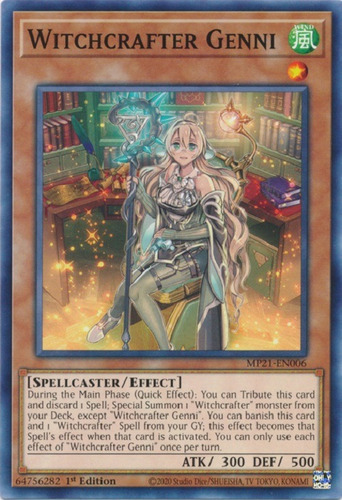 Witchcrafter Genni / - Mysterytcg Mp21-en006 Inglés